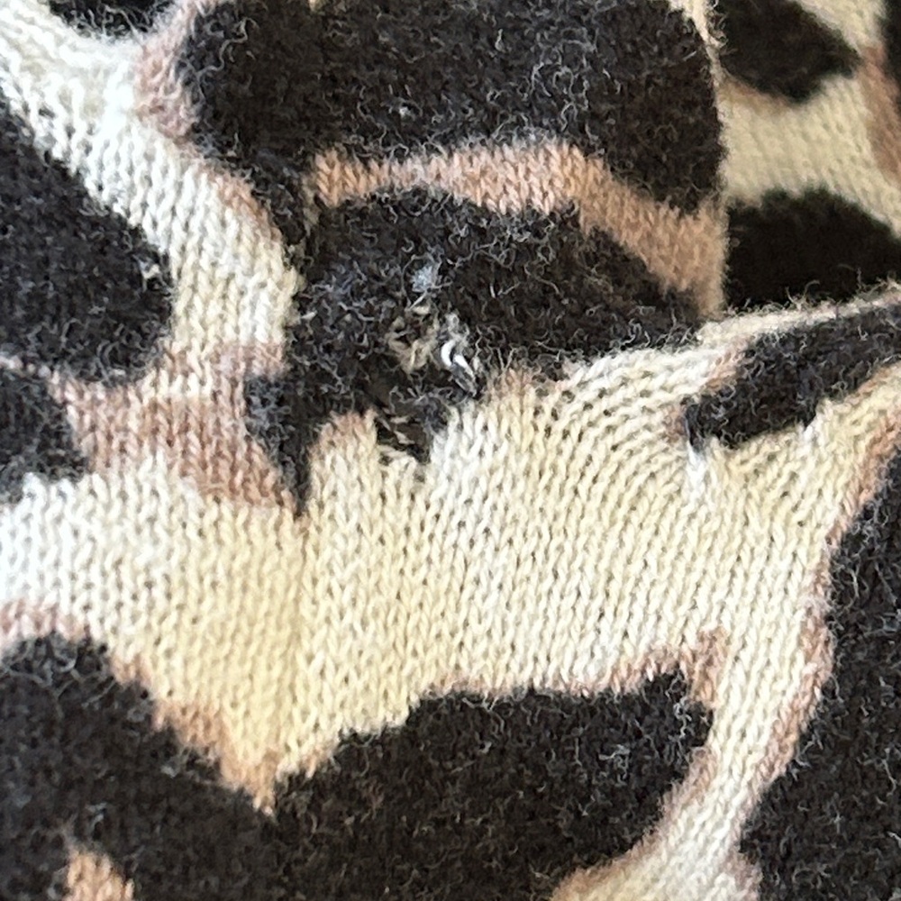 Charlotte Russe Leopard Print Cropped Cardigan Sweater Large - Picture 9 of 9